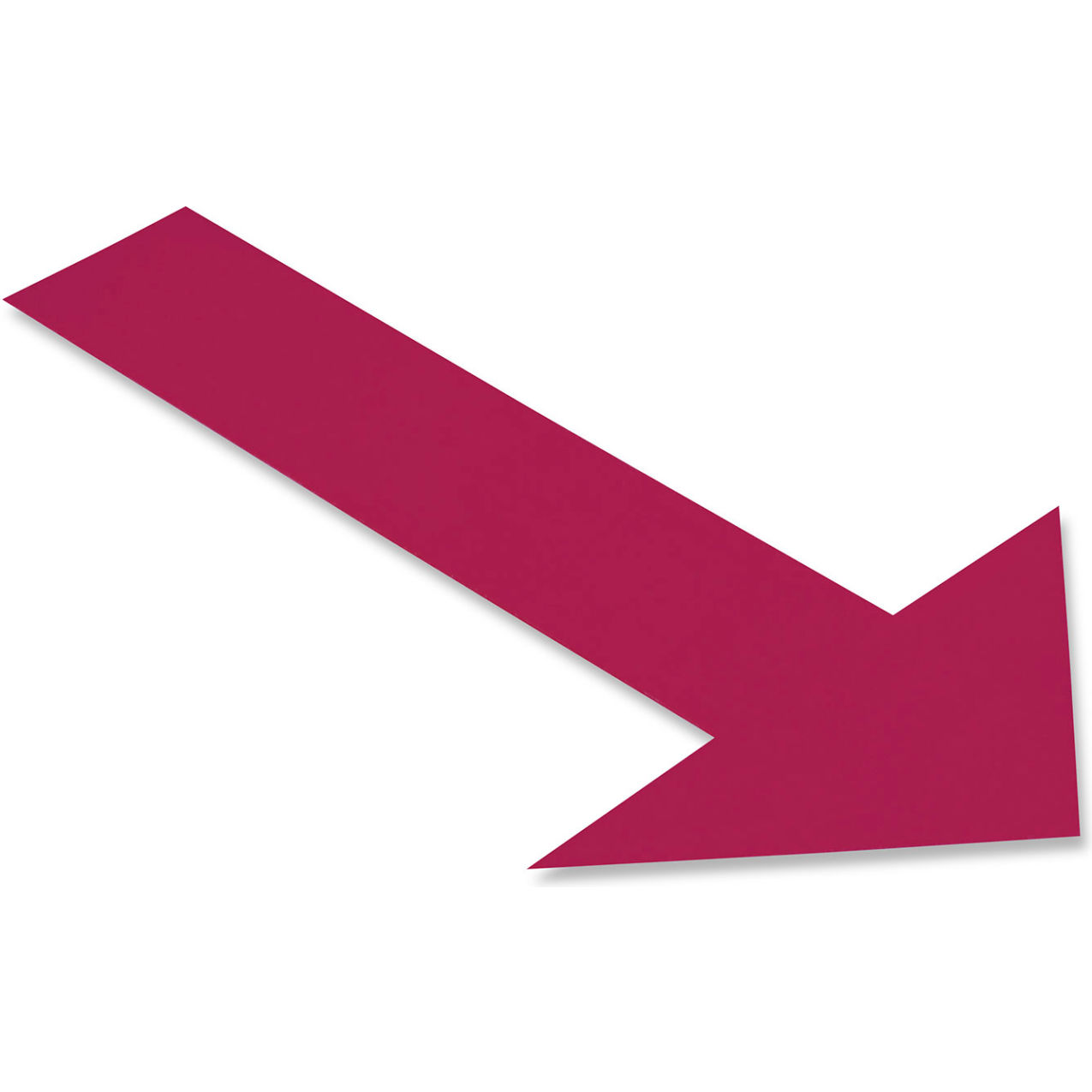 Floor Tape Arrows, 10"W x 6"L, 50 Mil, Purple, 50/Pack