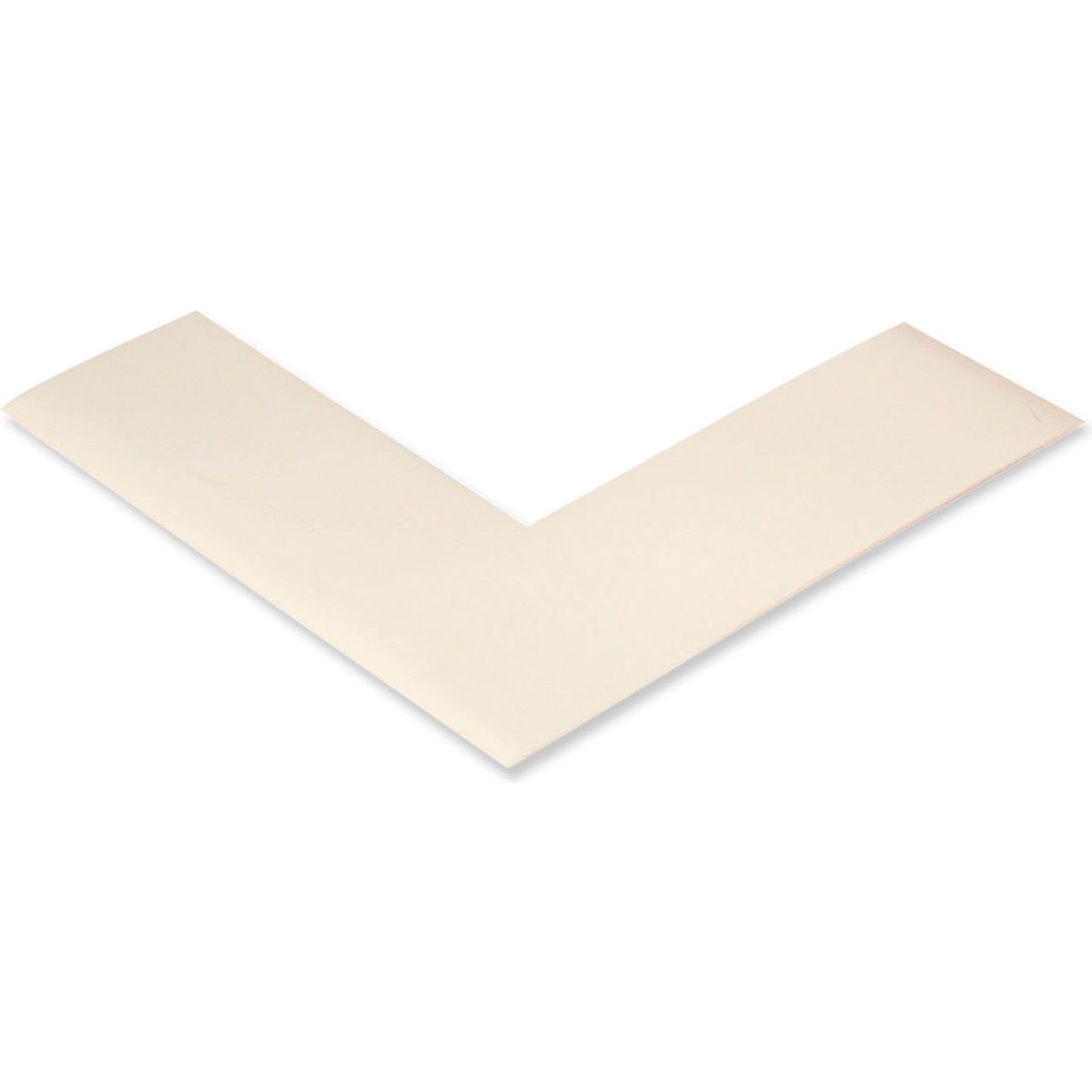Floor Tape Angles, 2"W x 6"L, 50 Mil, White, 100/Pack