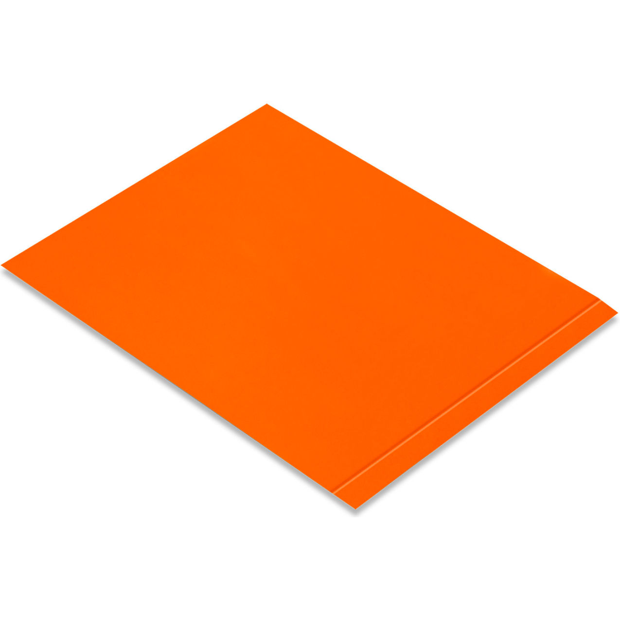 Safety Floor Tape Segments, 6"W x 10"L, 50 Mil, Solid, Orange, 100/Pack