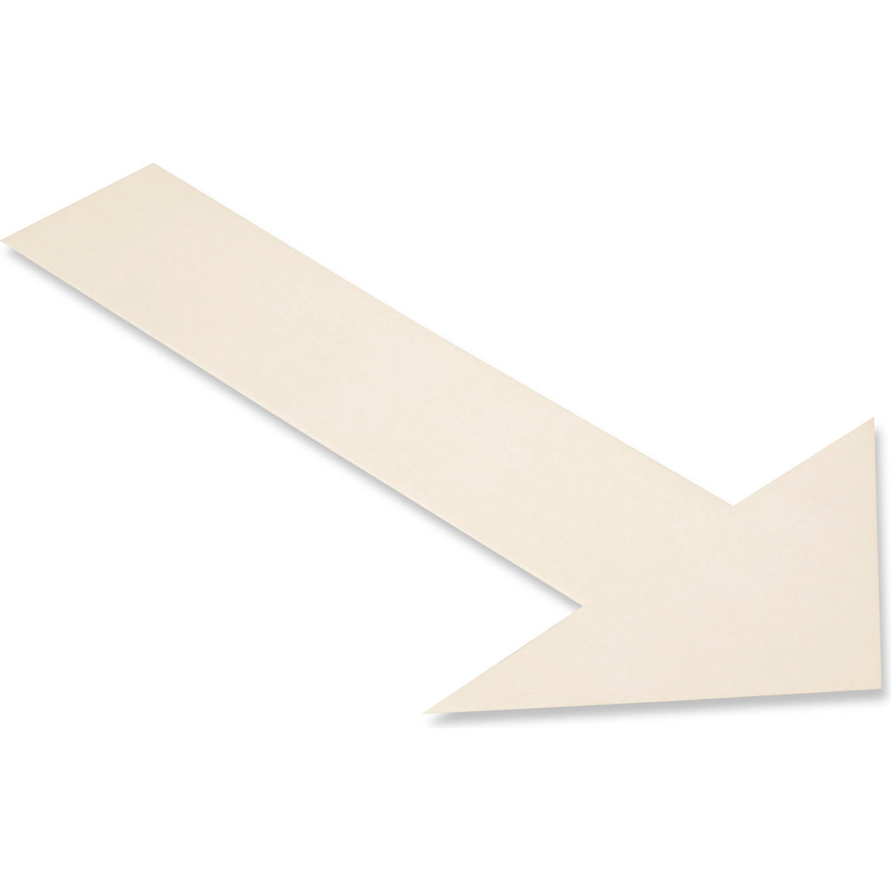 Floor Tape Arrows, 10"W x 6"L, 50 Mil, White, 50/Pack