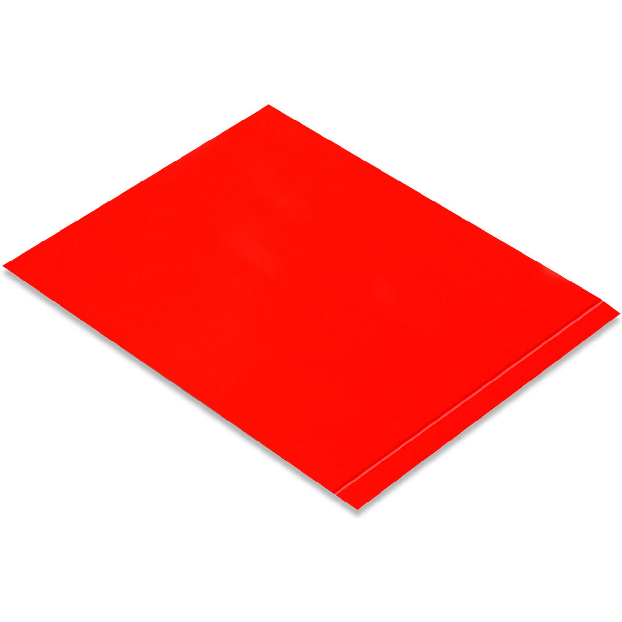Safety Floor Tape Segments, 6"W x 10"L, 50 Mil, Solid, Red, 100/Pack