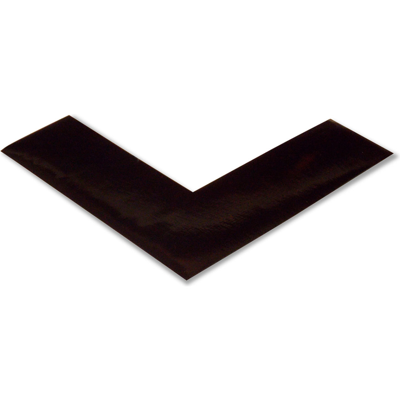 Floor Tape Angles, 2"W x 6"L, 50 Mil, Black, 100/Pack