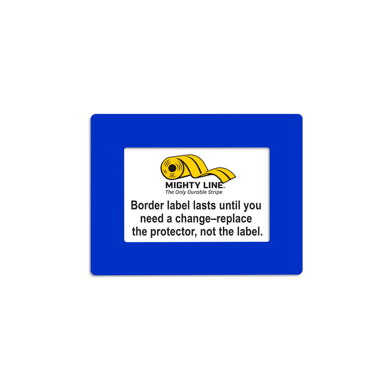 Shield Label Protectors, 8-1/2"W x 5-1/2"L, 50 Mil, Blue, Rectangle, 20/Pack