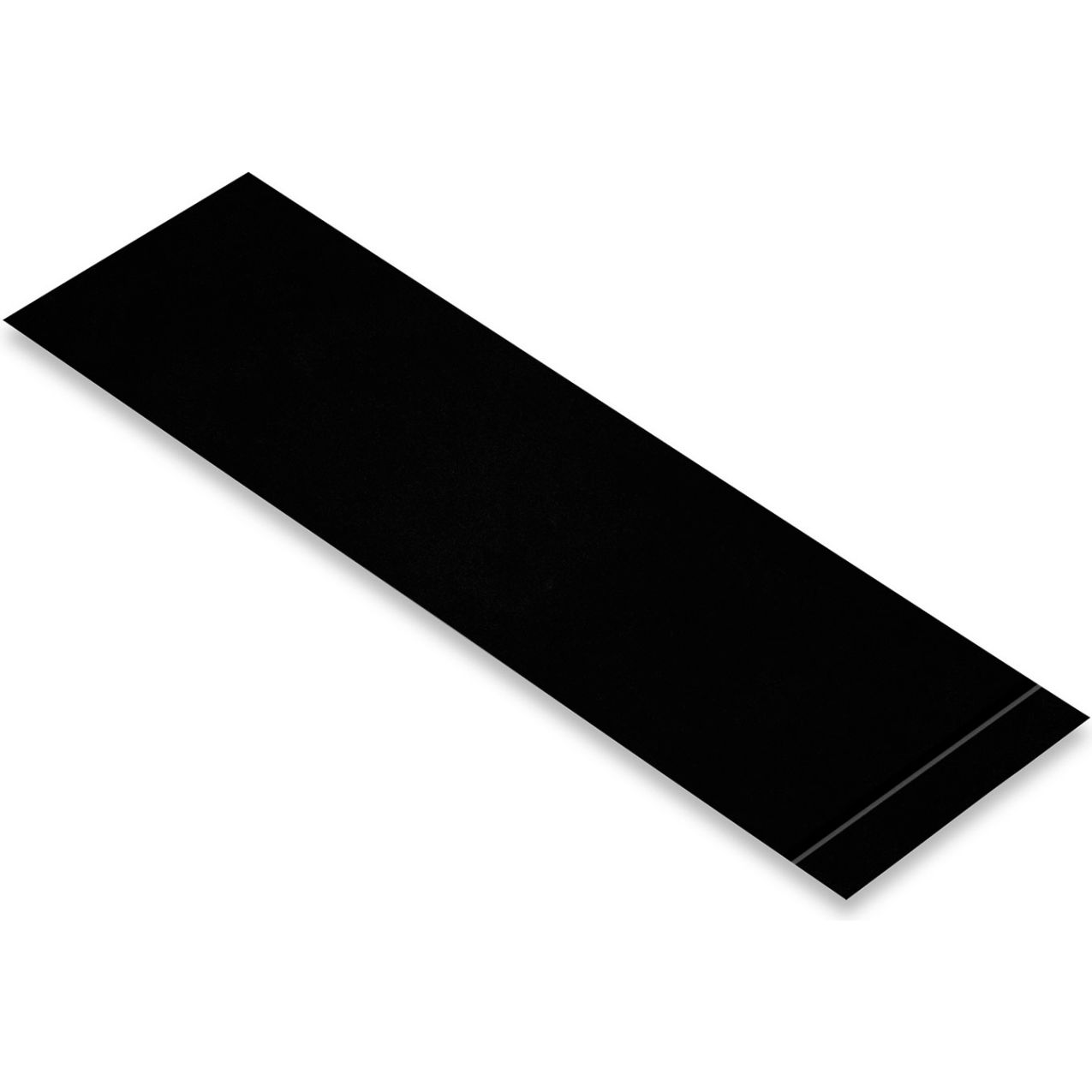 Polyester Safety Floor Tape Segments, 2"W x 10"L, 50 Mil, Black, 100/Pack