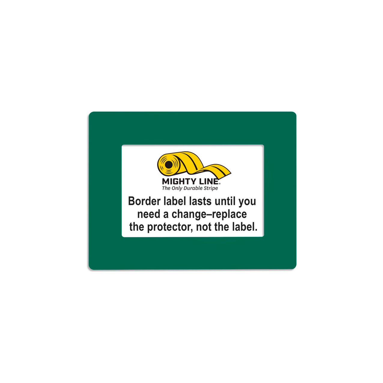 Shield Label Protectors, 8-1/2"W x 5-1/2"L, 50 Mil, Green, Rectangle, 20/Pack