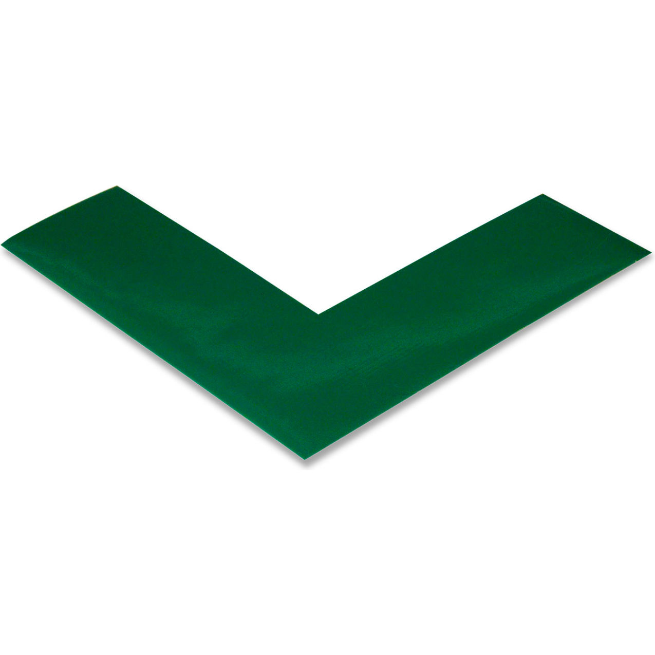 Floor Tape Angles, 2"W x 6"L, 50 Mil, Green, 100/Pack
