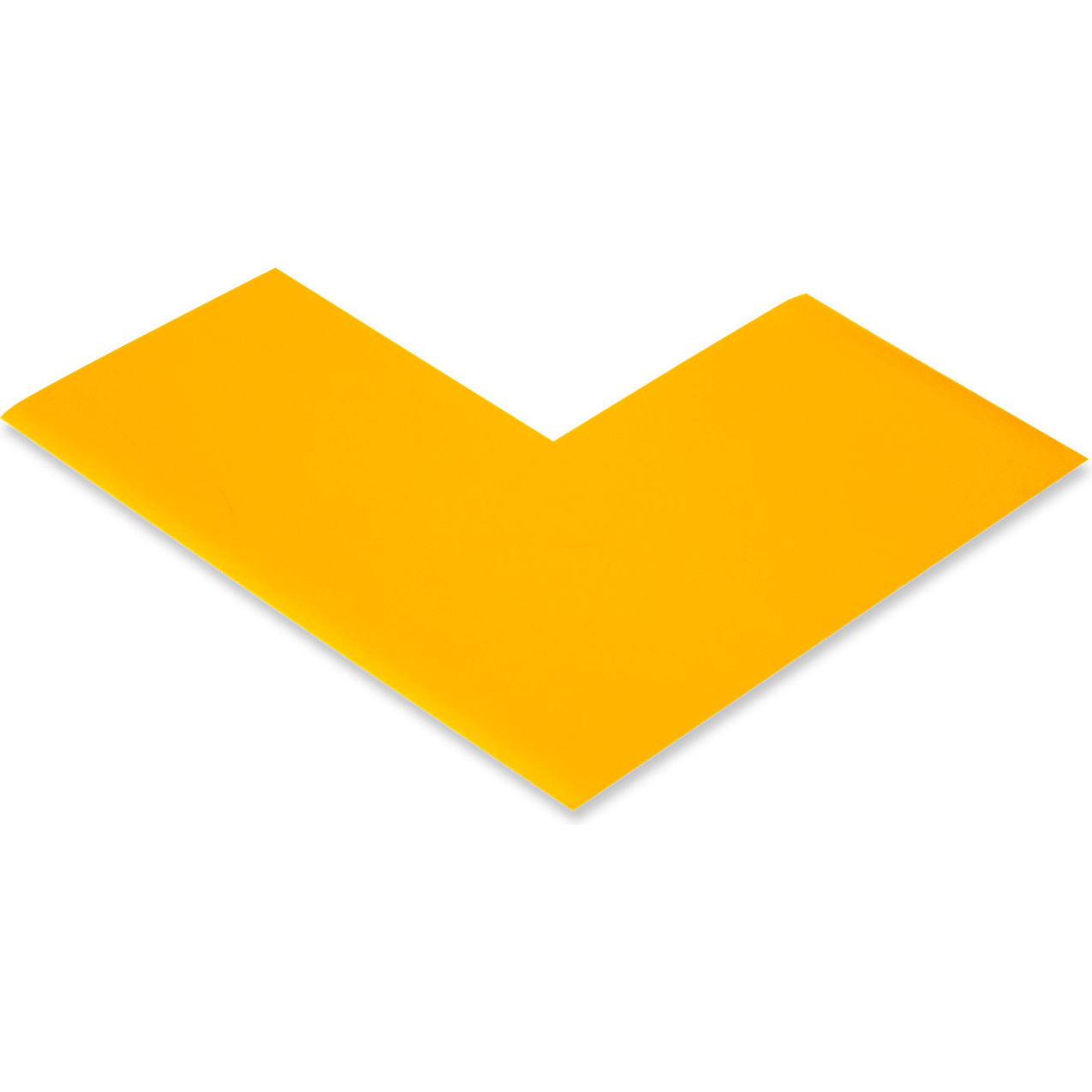 Floor Tape Angles, 3"W x 6"L, 50 Mil, Yellow, 100/Pack