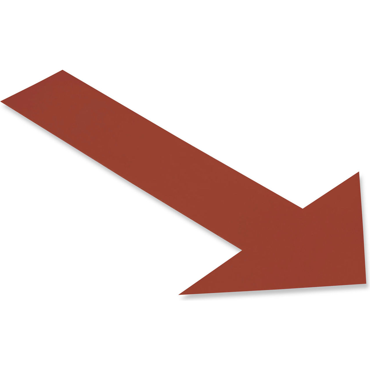 Floor Tape Arrows, 10"W x 6"L, 50 Mil, Brown, 50/Pack
