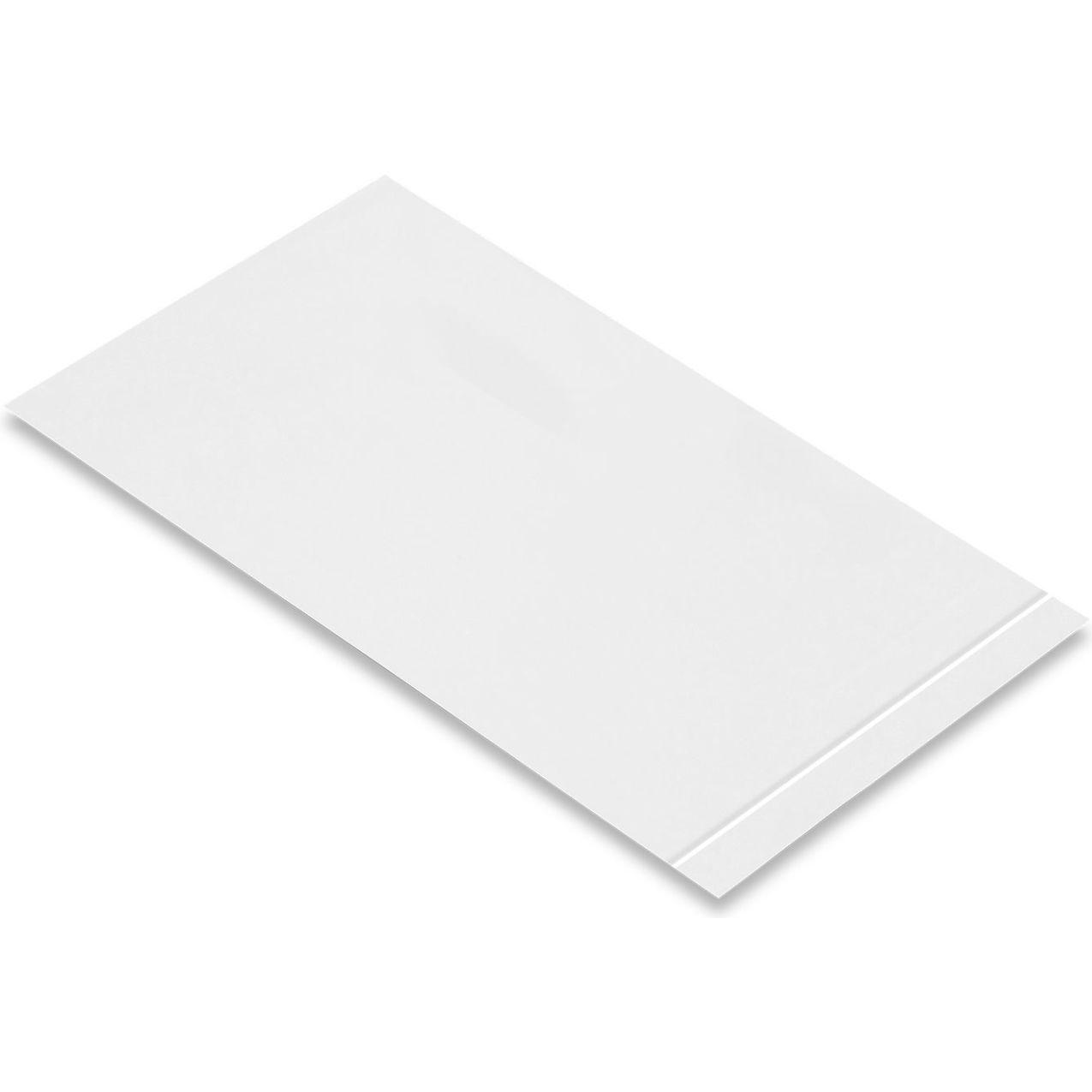 Safety Floor Tape Segments, 4"W x 10"L, 50 Mil, Solid, White, 100/Pack