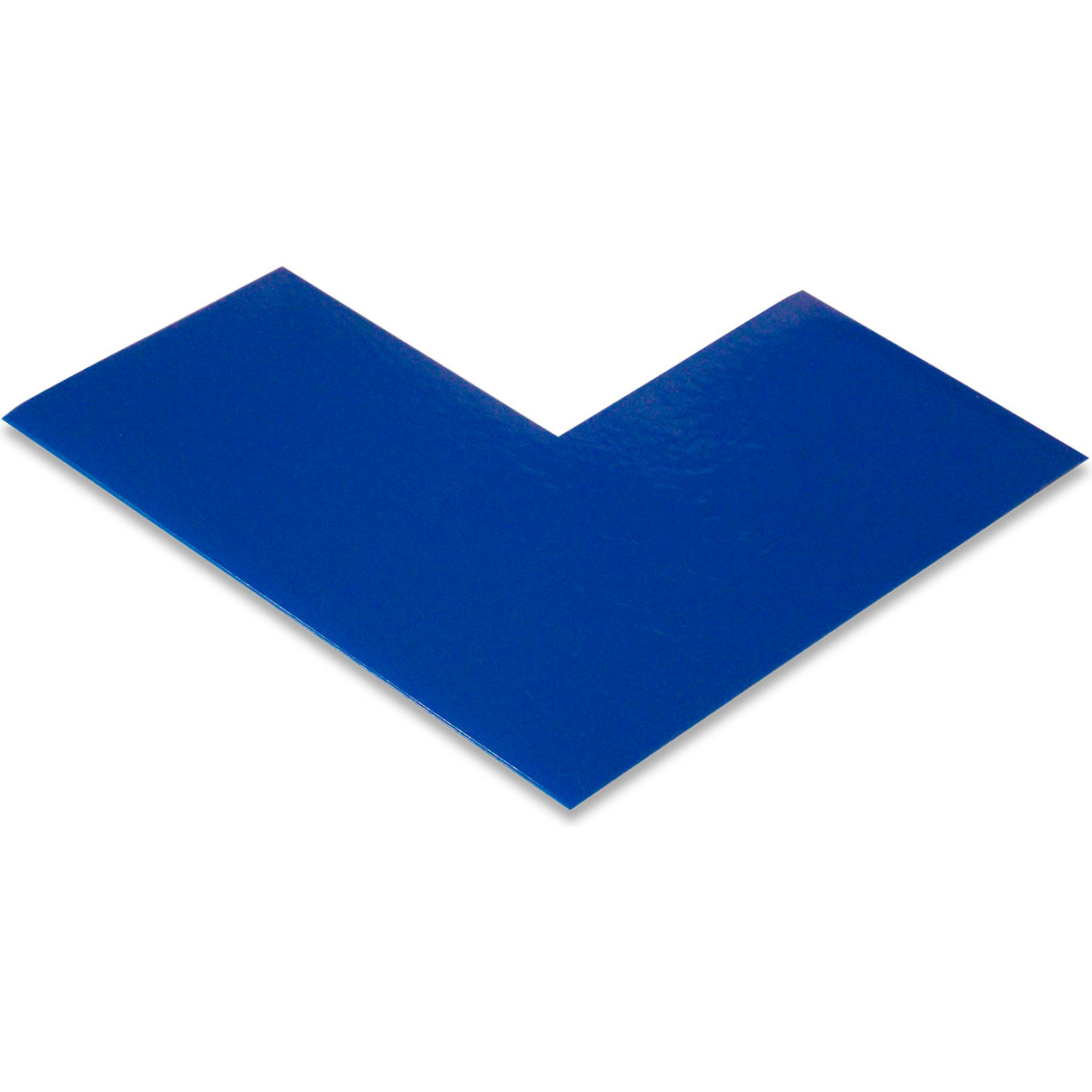 Safety Floor Tape Angles, 3"W x 6"L, 50 Mil, Solid, Blue, 100/Pack