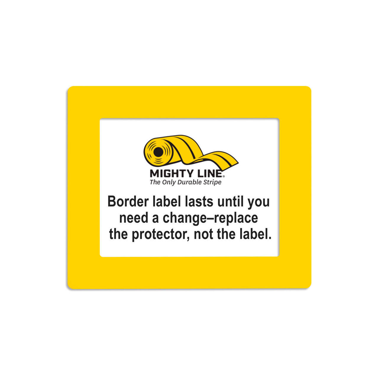 Shield Label Protectors, 11"W x 8-1/2"L, 50 Mil, Yellow, Rectangle, 20/Pack