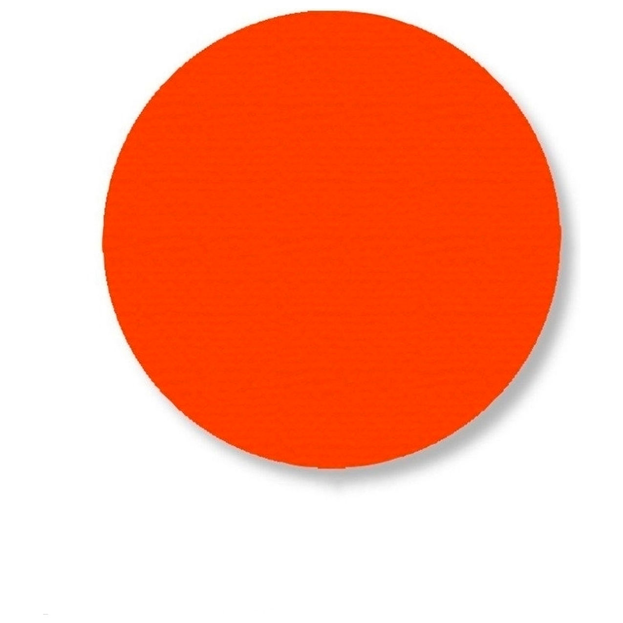 Floor Dots, 3-1/2"W x 3-1/2"L, 50 Mil, Orange, Circle, 102/Pack