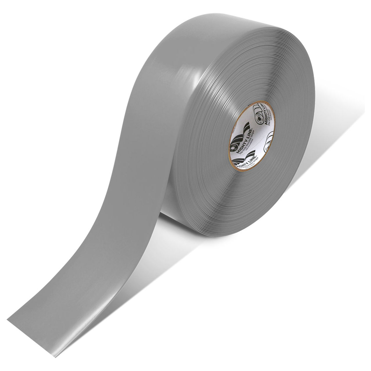 Polyester Safety Floor Tape, 3"W x 100'L, 50 Mil, Gray