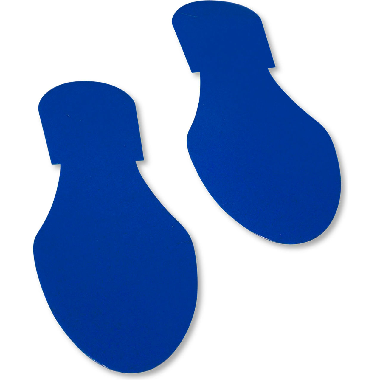 Floor Footprints, 3-1/2" W, Blue, 50/Pack