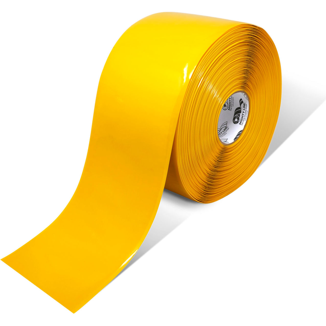 Safety Floor Tape, 6"W x 100'L, 50 Mil, Solid, Yellow