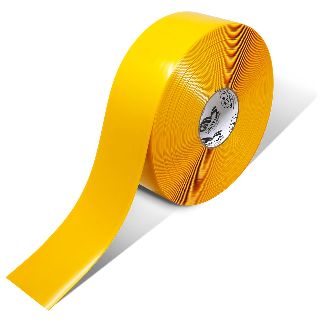 Polyester Safety Floor Tape, 3"W x 100'L, 50 Mil, Yellow