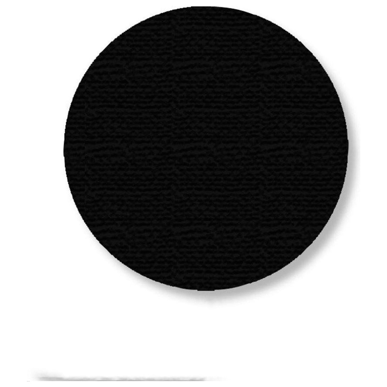 Floor Marking Tape, 3-1/2" Circle, Black, 102/Pack