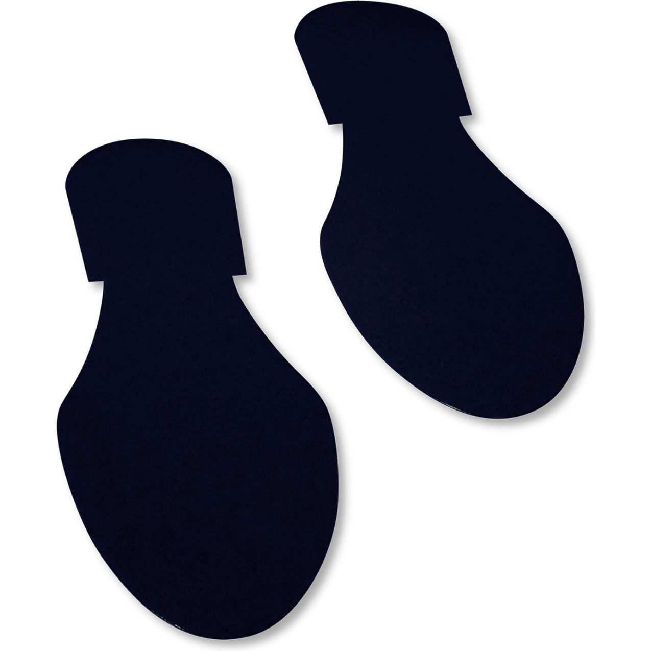 Floor Footprints, 3-1/2" W, Black, 50/Pack