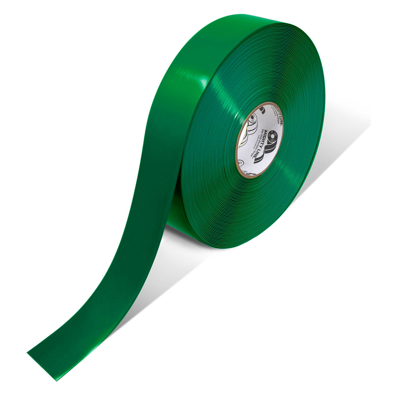 Safety Floor Tape, 2"W x 100'L, 50 Mil, Solid, Green