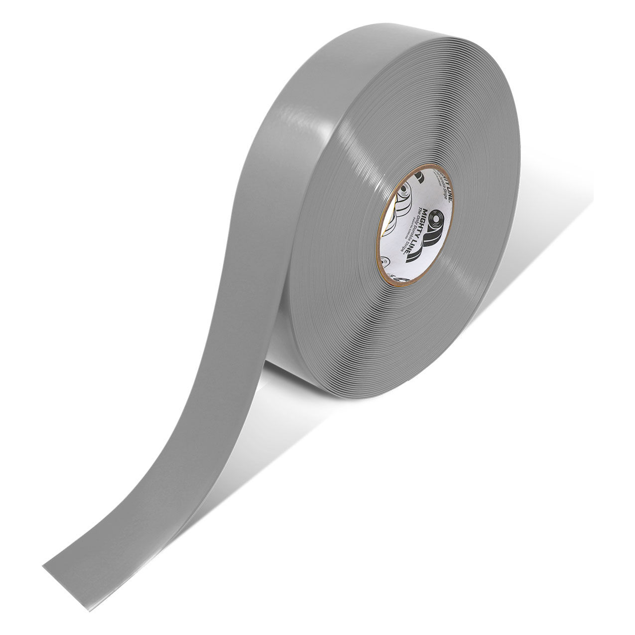 Safety Floor Tape, 2"W x 100'L, 50 Mil, Solid, Gray