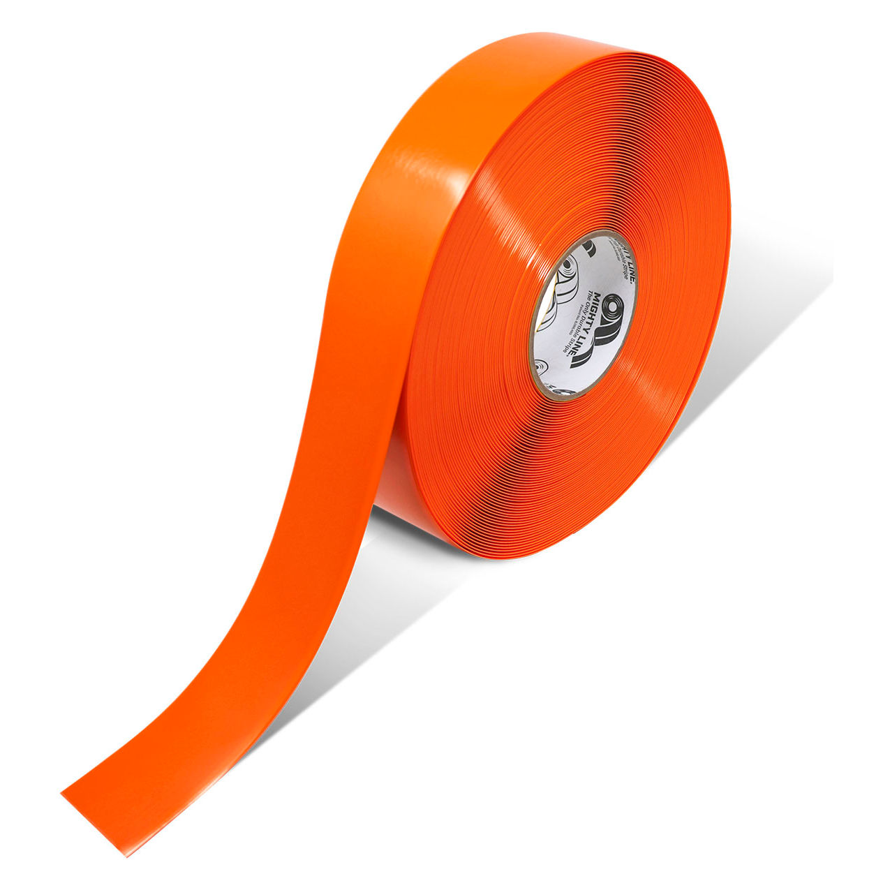 Safety Floor Tape, 2"W x 100'L, 50 Mil, Solid, Orange