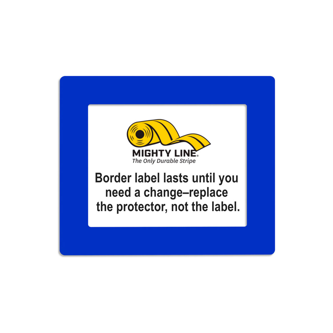 Shield Label Protectors, 11"W x 8-1/2"L, 50 Mil, Blue, Rectangle, 20/Pack