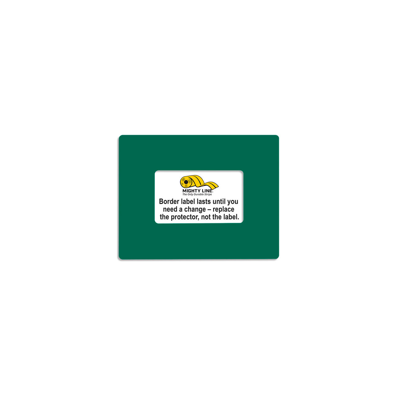 Shield Label Protectors, 5"W x 3"L, 50 Mil, Green, Rectangle, 20/pack