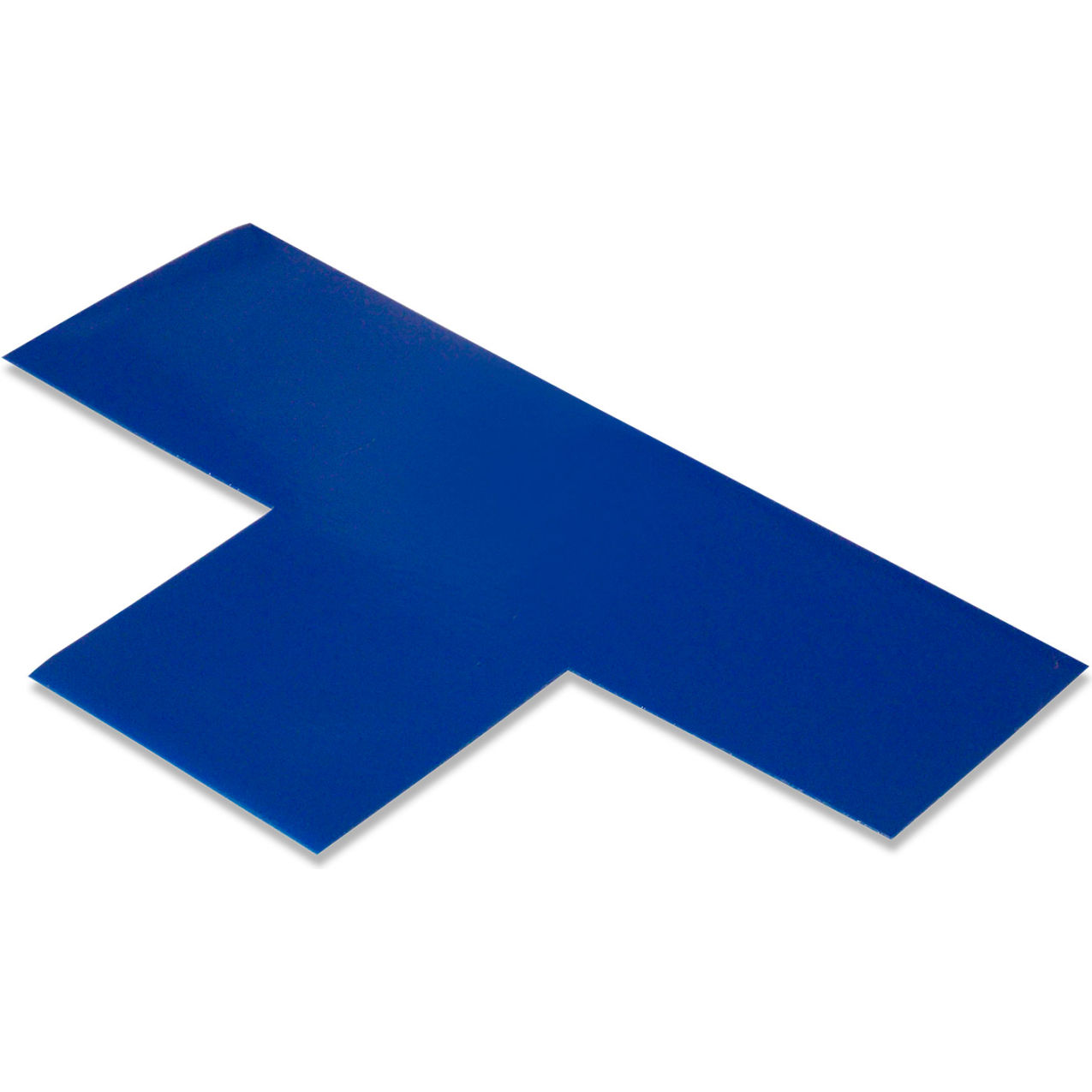 Floor Tape Ts, 3"W x 6"L, 50 Mil, Blue, 100/Pack