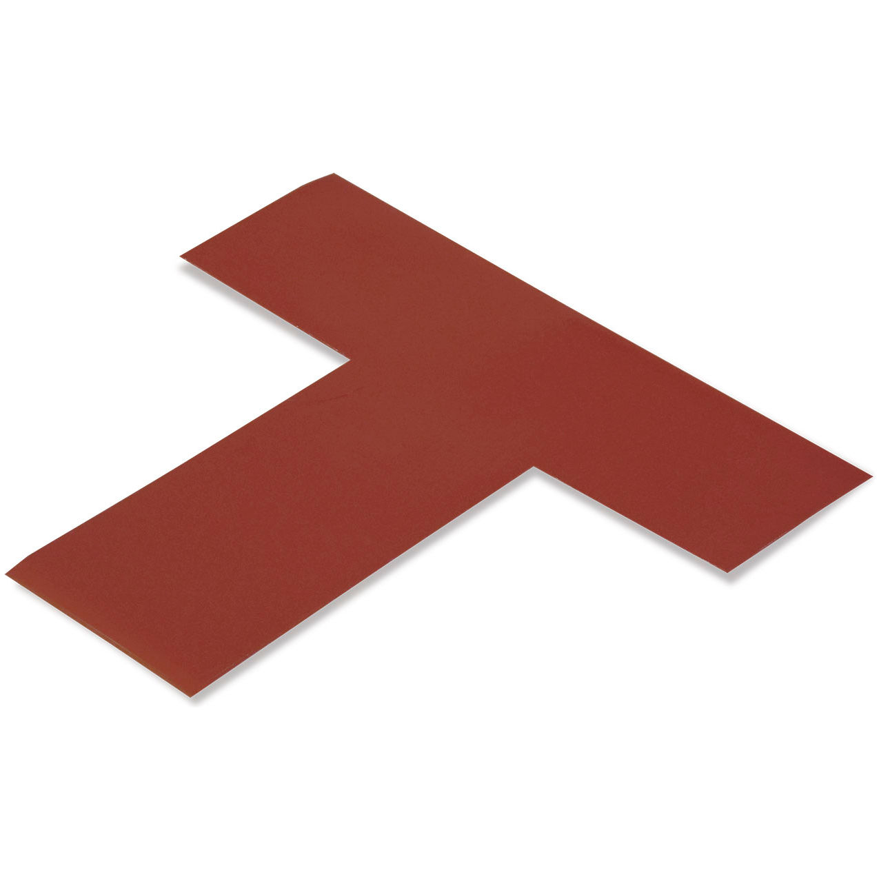Floor Tape Ts, 2"W x 6"L, 50 Mil, Brown, 100/Pack