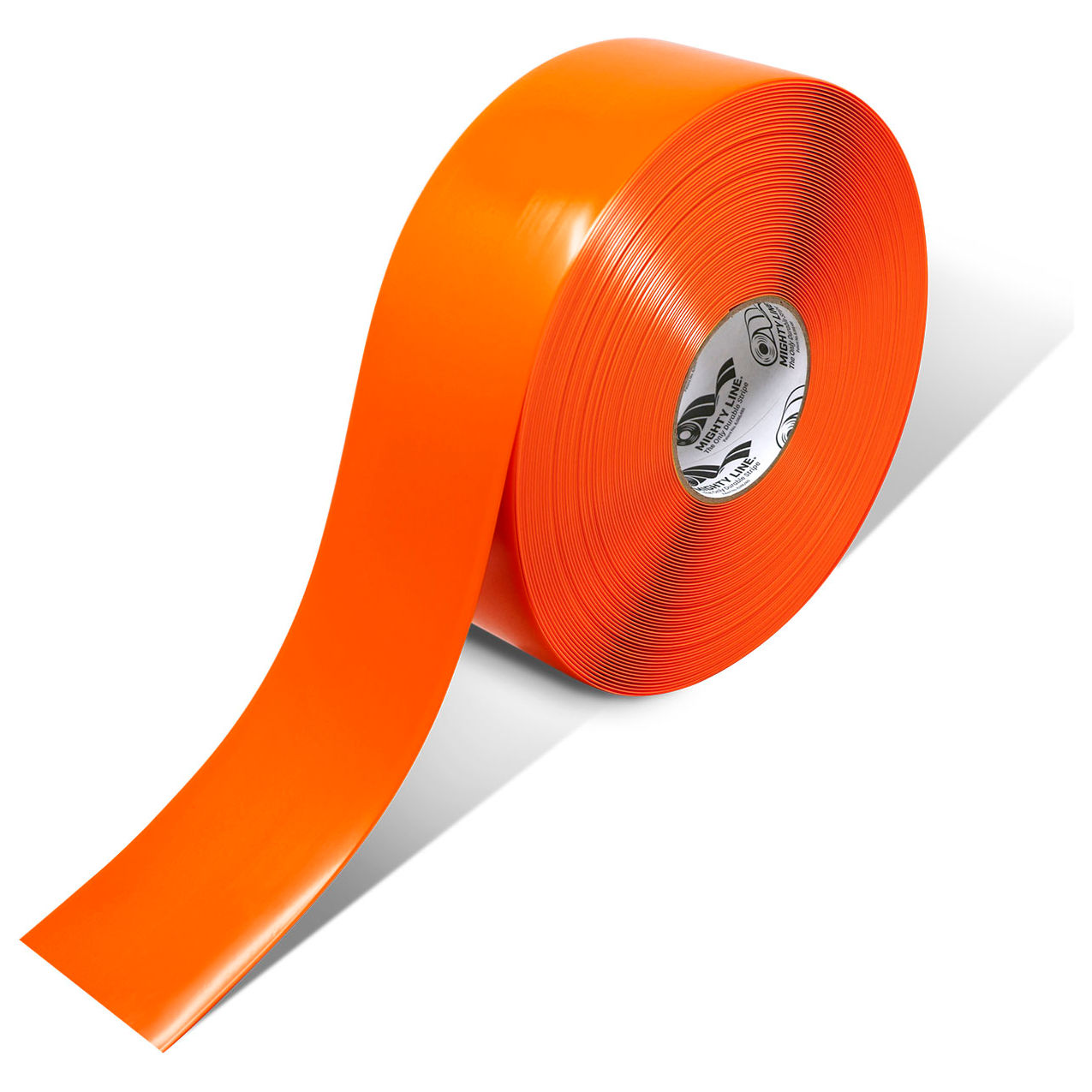 Polyester Safety Floor Tape, 3"W x 100'L, 50 Mil, Orange