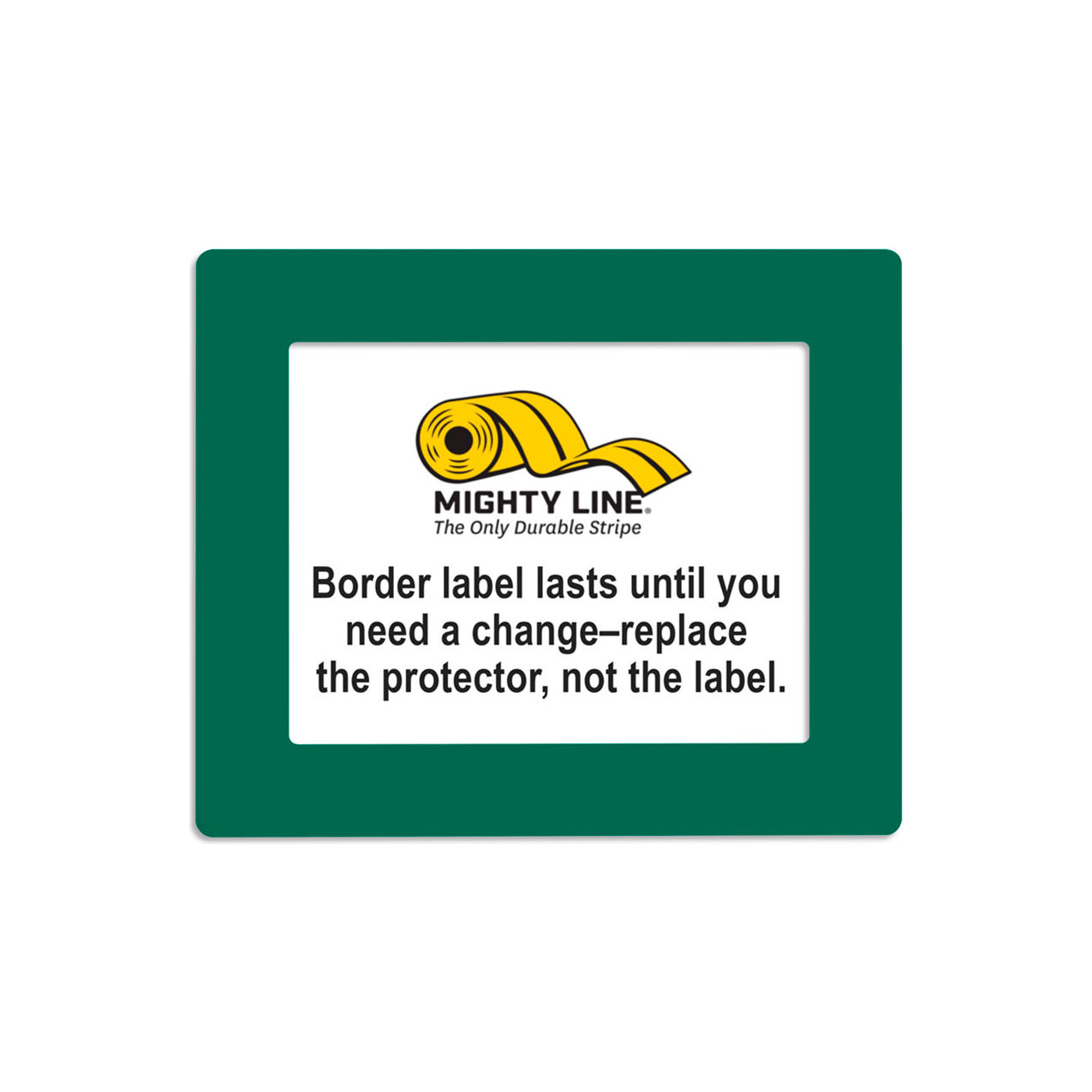 Shield Label Protectors, 11"W x 8-1/2"L, 50 Mil, Green, Rectangle, 20/Pack