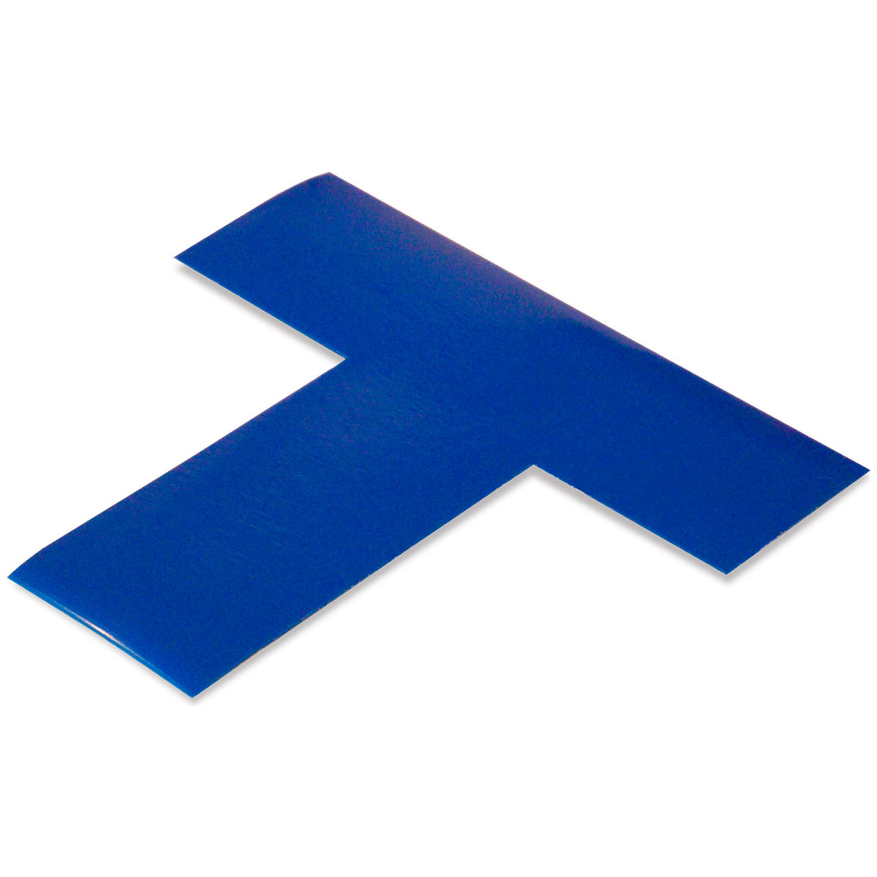 Floor Tape Ts, 2"W x 6"L, 50 Mil, Blue, 100/Pack