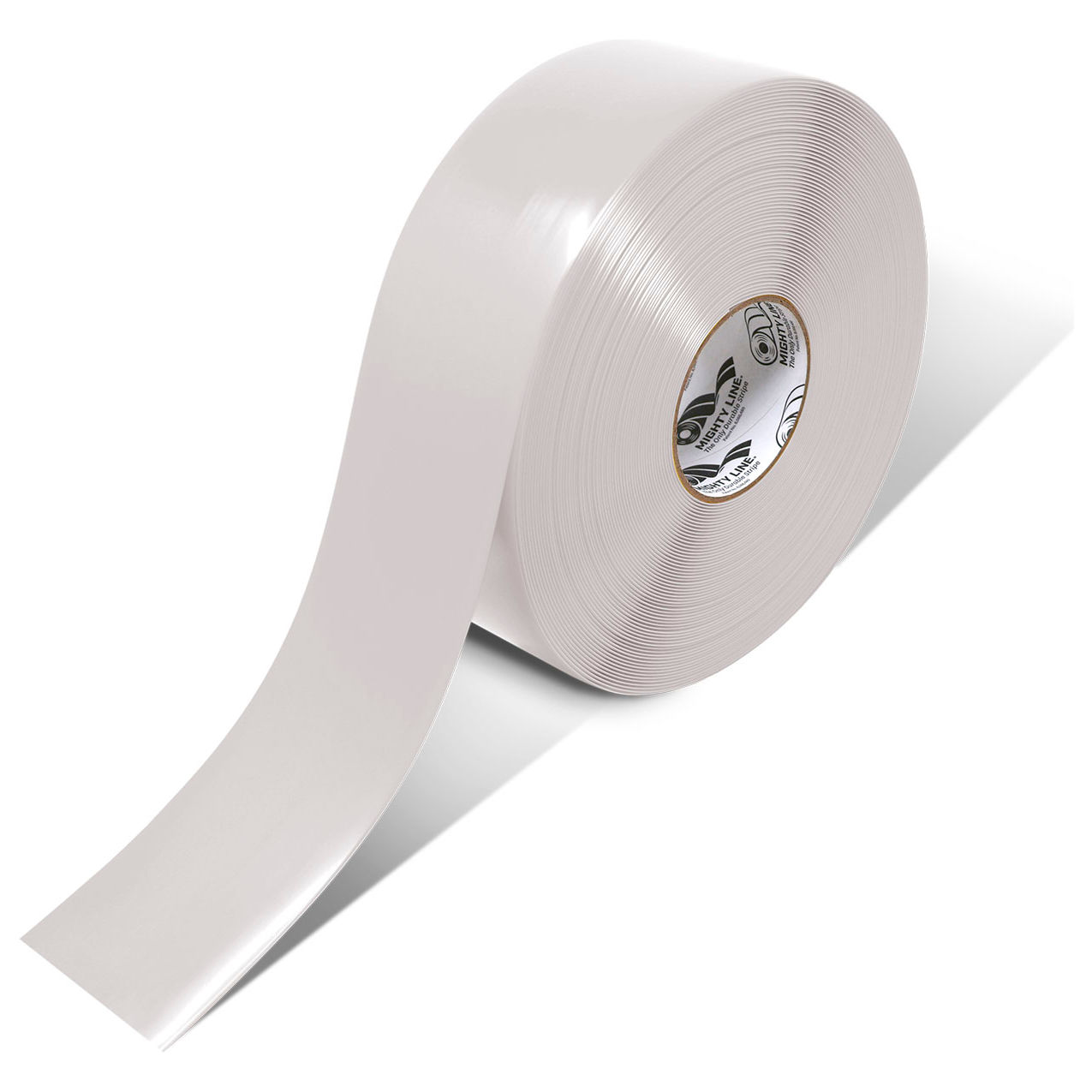 Polyester Safety Floor Tape, 3"W x 100'L, 50 Mil, White