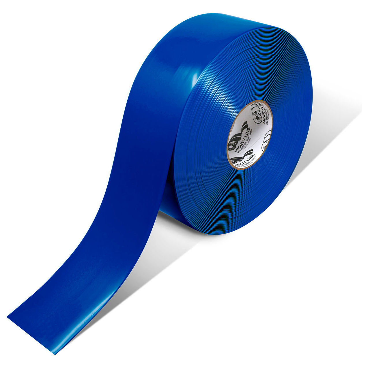 Polyester Safety Floor Tape, 3"W x 100'L, 50 Mil, Solid, Blue