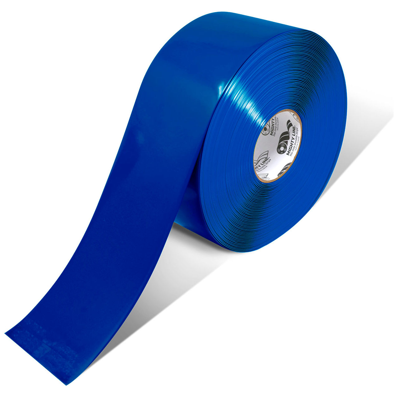 Polyester Safety Floor Tape, 4"W x 100'L, 50 Mil, Blue