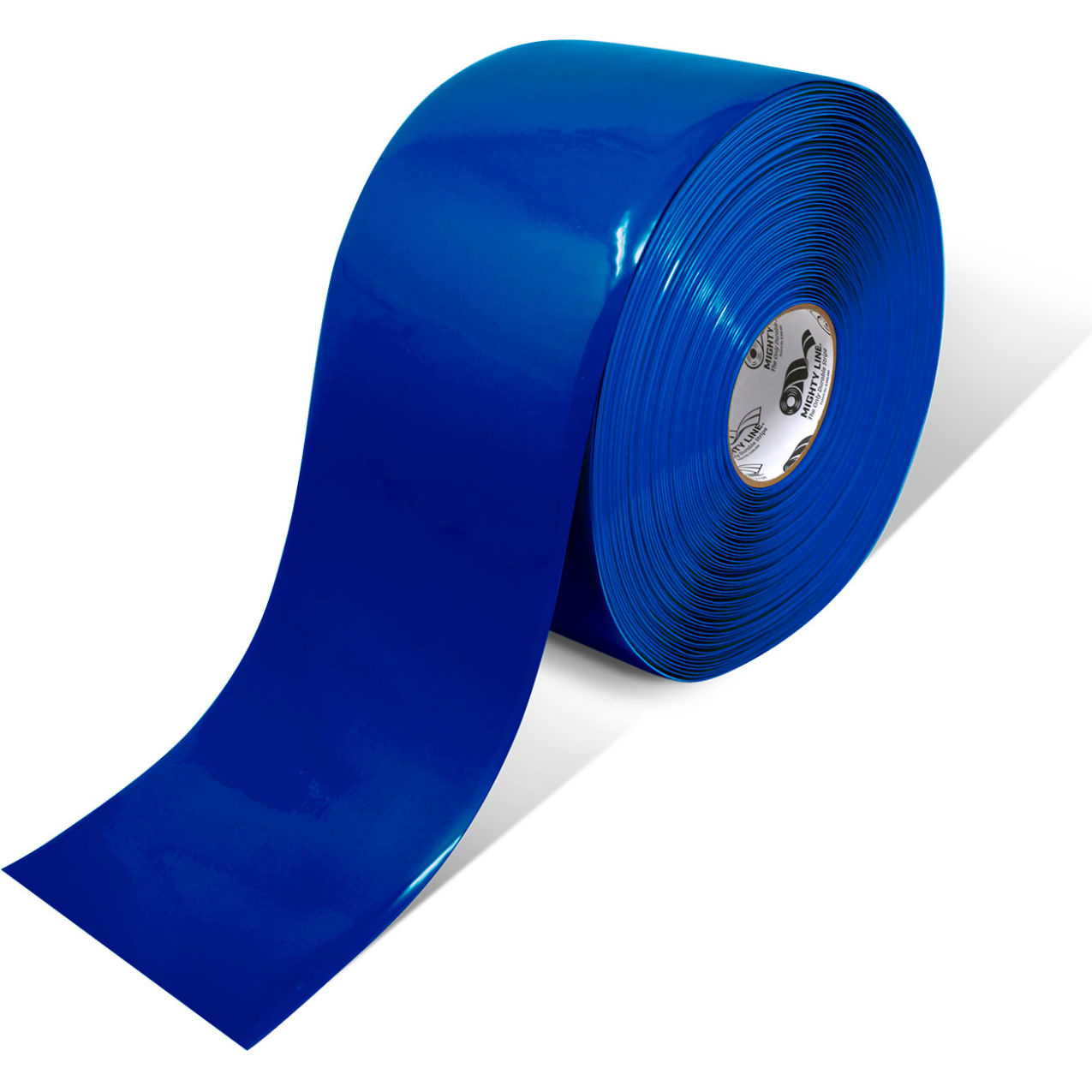Safety Floor Tape, 6"W x 100'L, 50 Mil, Solid, Blue