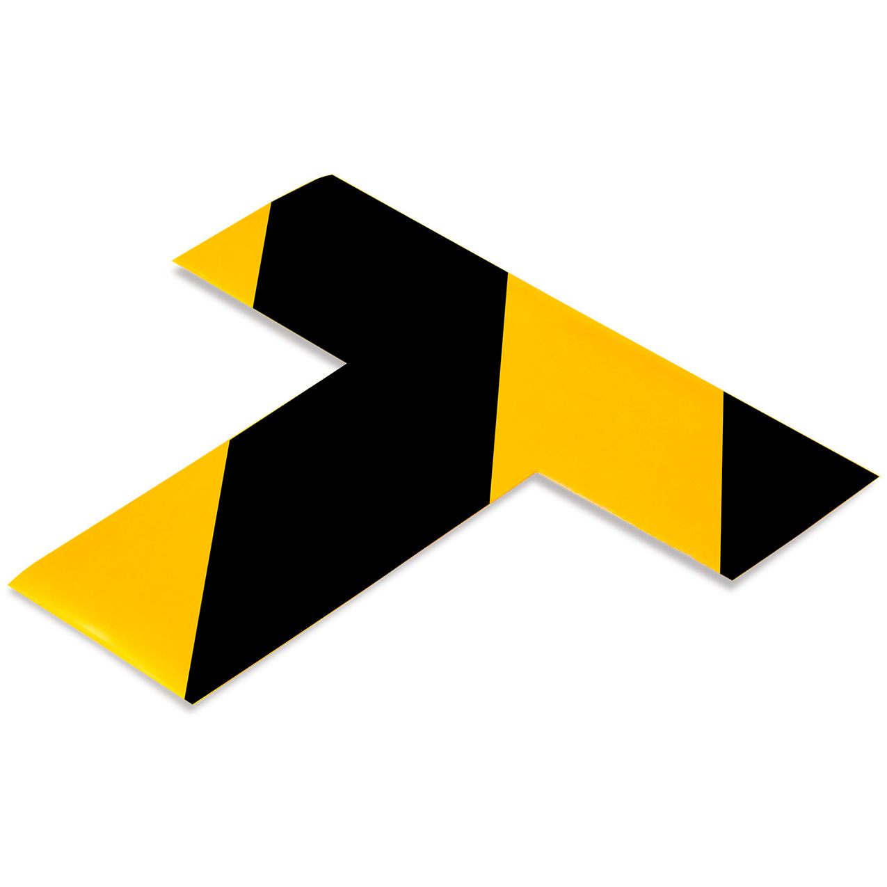 Safety Floor Tape & Floor Marking, 2"W x 6"L, 50 Mil, Black/Yellow, 100/Pack