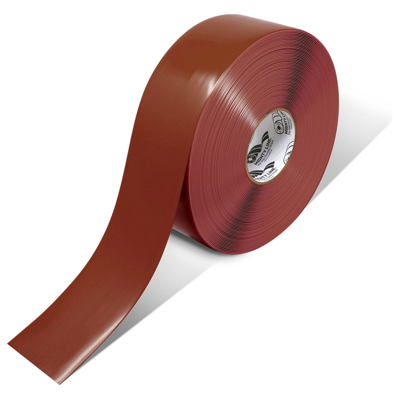 Polyester Safety Floor Tape, 3"W x 100'L, 50 Mil, Brown