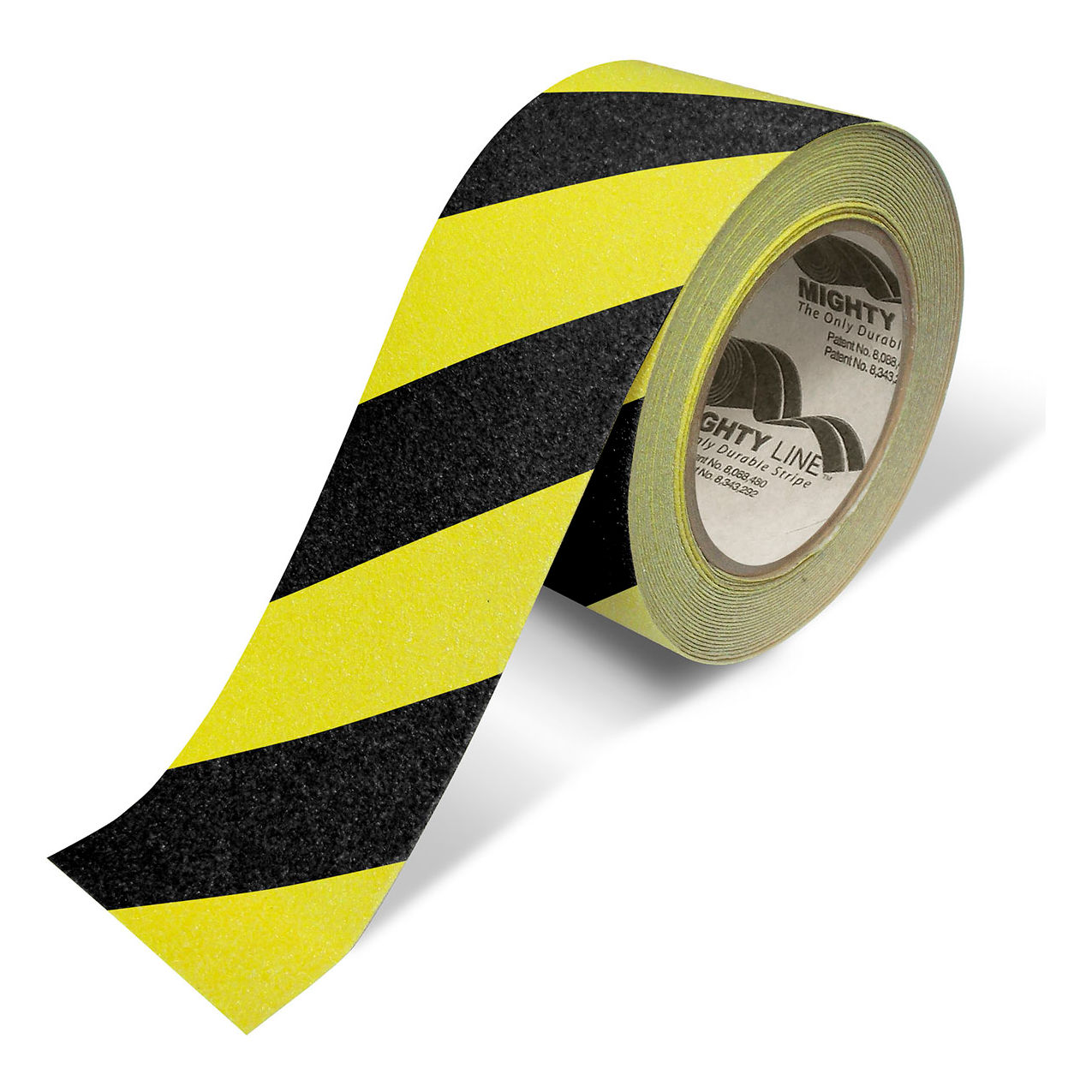 Anti-Slip Floor Tape, 2"W x 60'L, Black/Yellow
