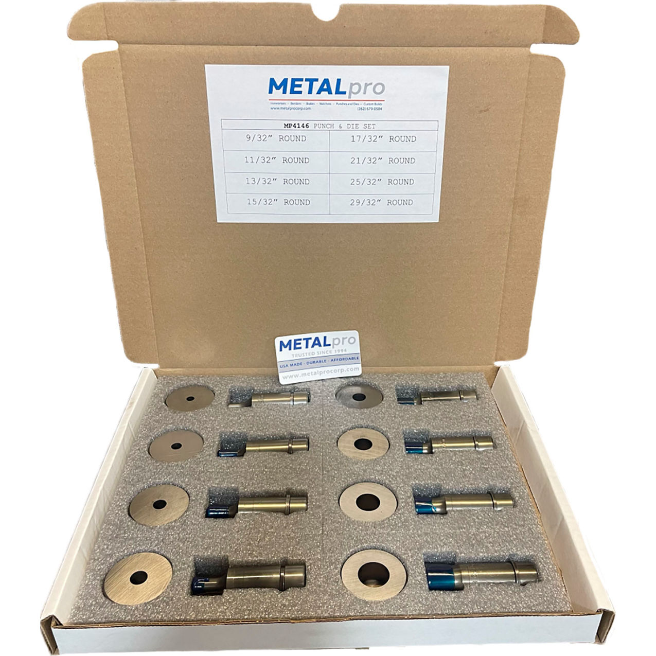 Starter Bolt Hole Set 9/32, 11/32, 13/32, 15/32, 17/32, 21/32, 25/32, 29/32 Round