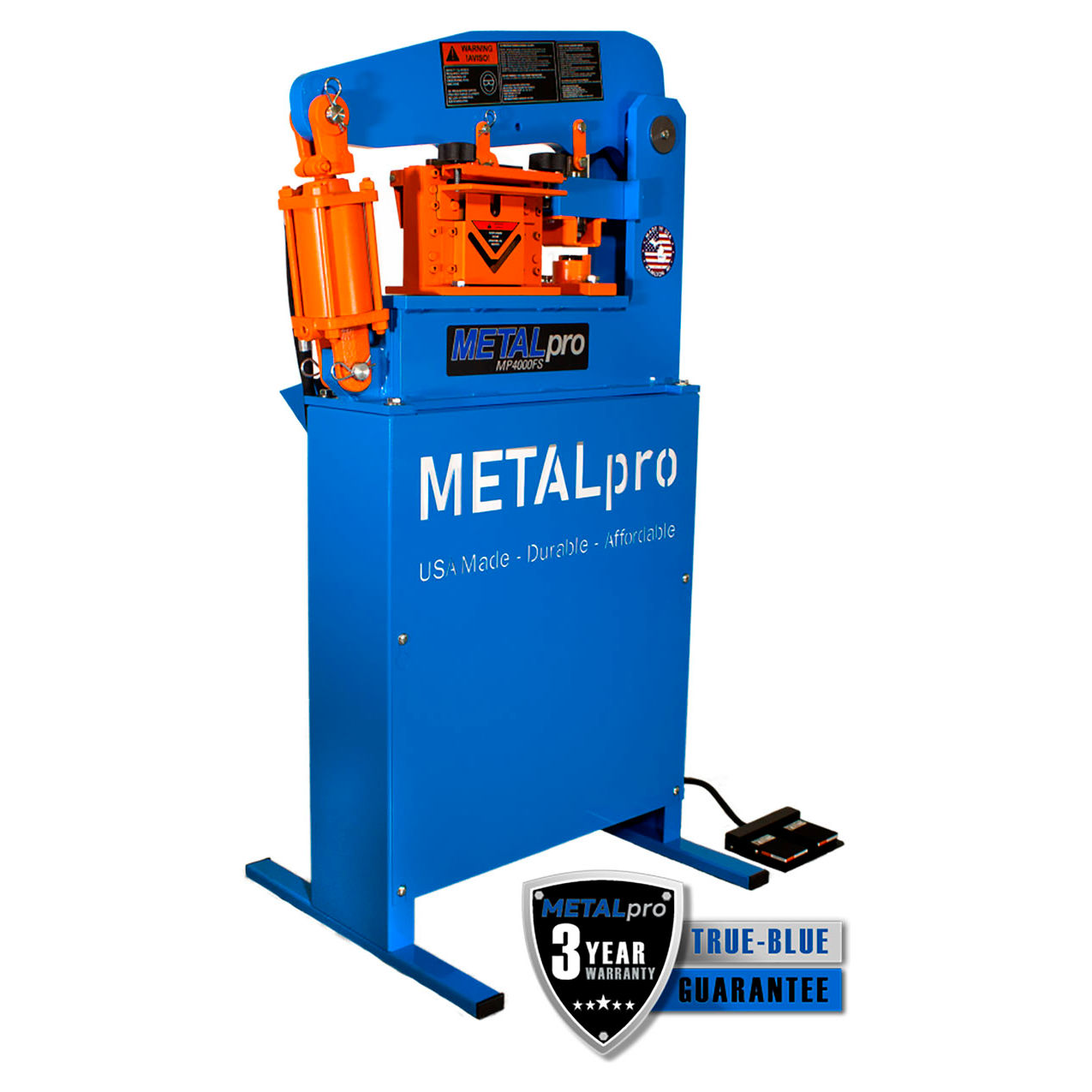 40 Ton Ironworker With Foot Switch, 1 Phase, 110 Volt