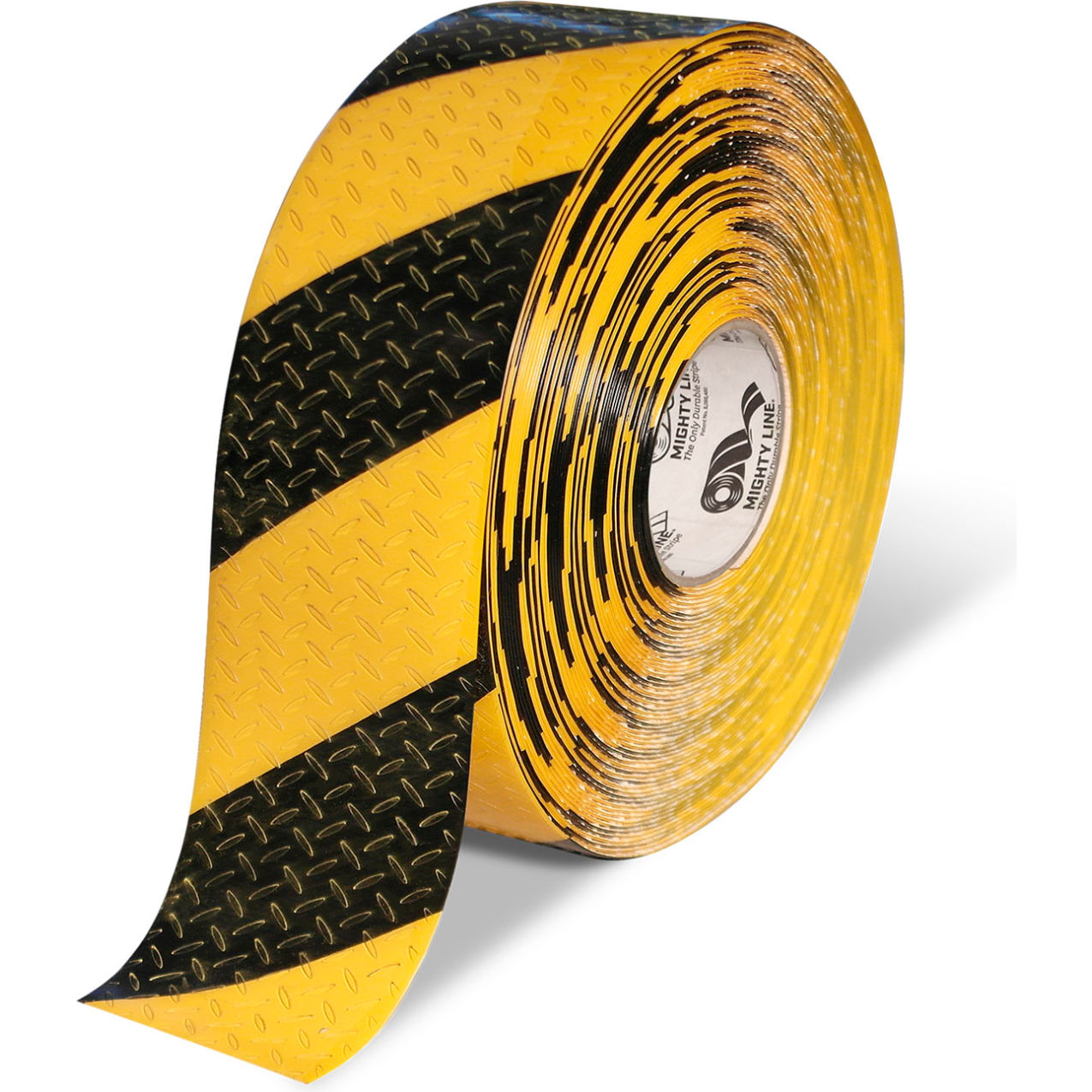 TAC Anti-Slip Floor Tape, 4"W x 100'L, Black/Yellow