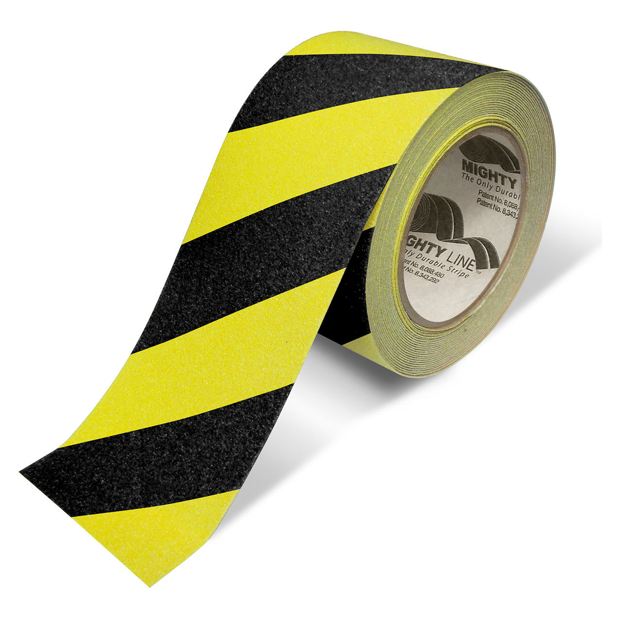 Anti-Slip Floor Tape, 3"W x 60'L, Black/Yellow
