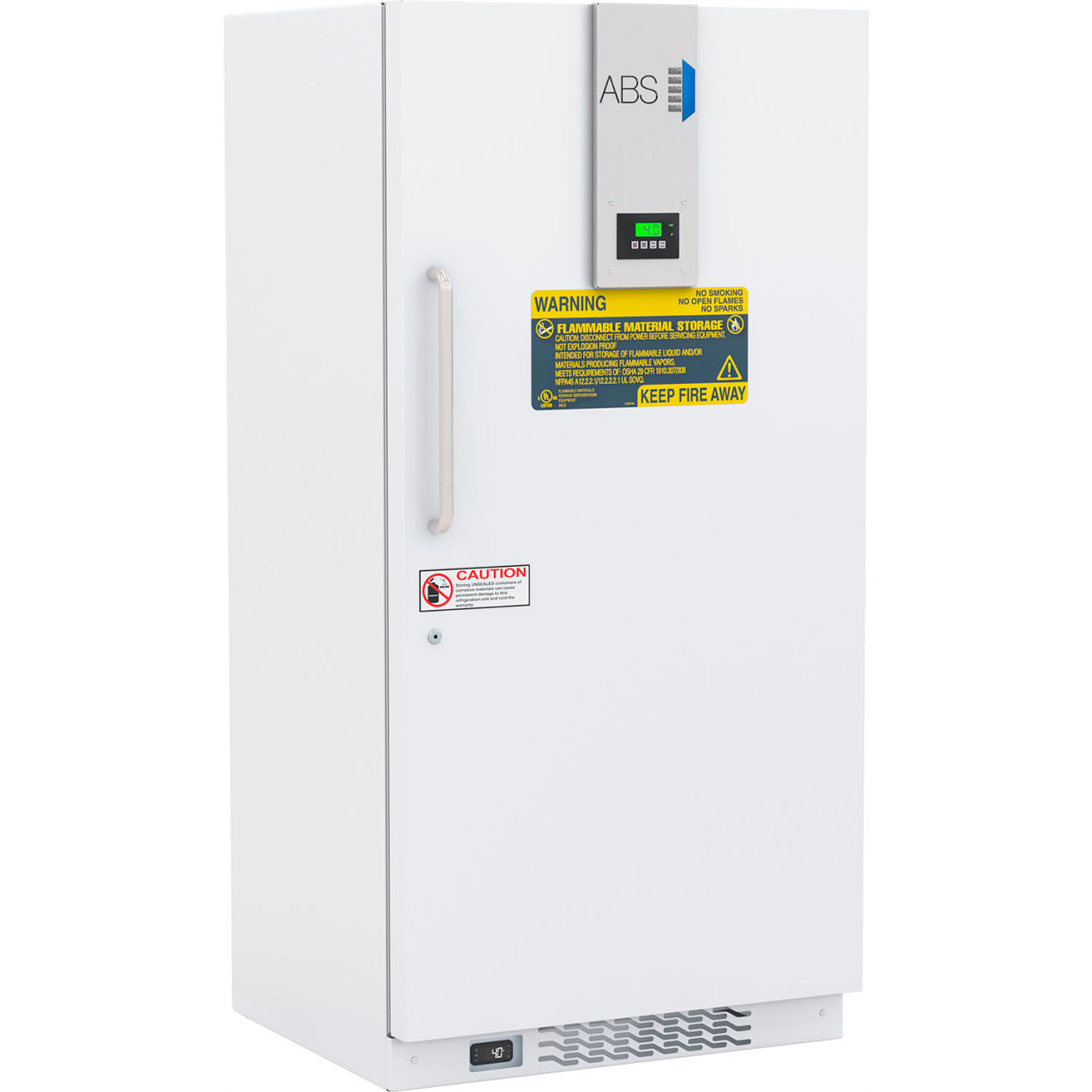 Touchpad Flammable Storage Refrigerator w/Natural Refrigerants, 30 Cu Ft Cap