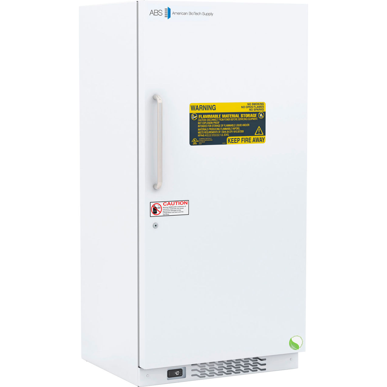 Std. Flammable Storage Refrigerator w/ Natural Refrigerants, 30 Cu. Ft. Cap.