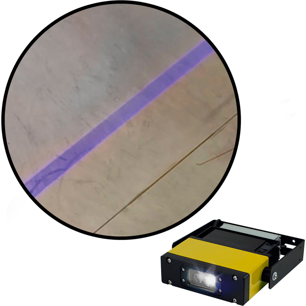 Virtual LED Projector, Crane Safety Light Single Line XP, 98W, Blue