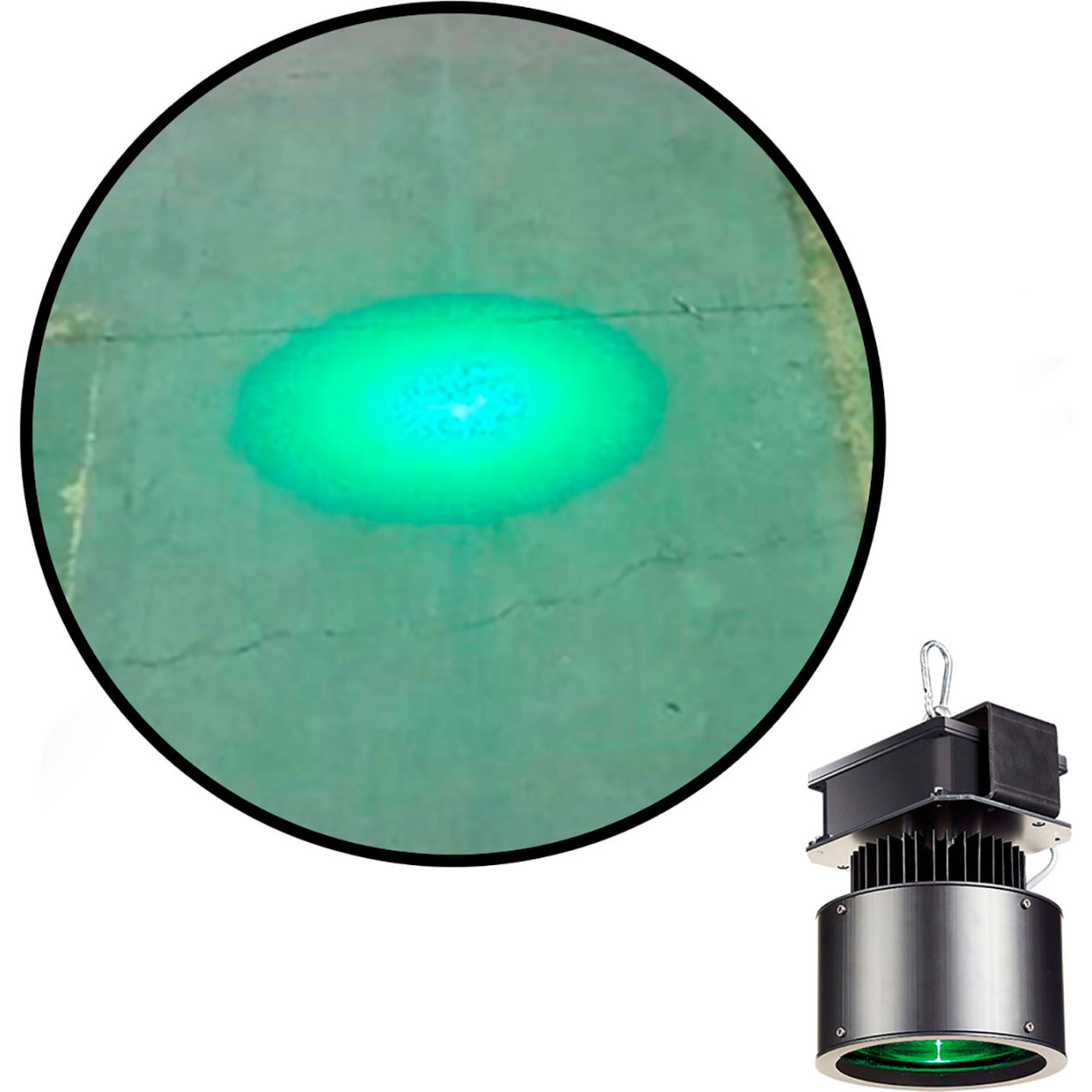 Virtual LED Projector, Crane Safety Light Spot, 40W, Green