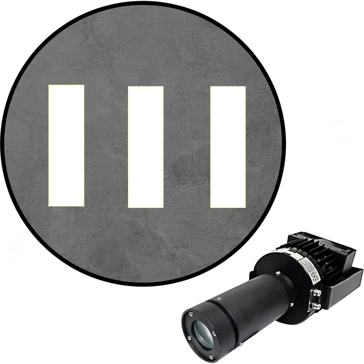 Virtual LED Projector, Safety Walkway Max (SW), Stripes, 100W, White