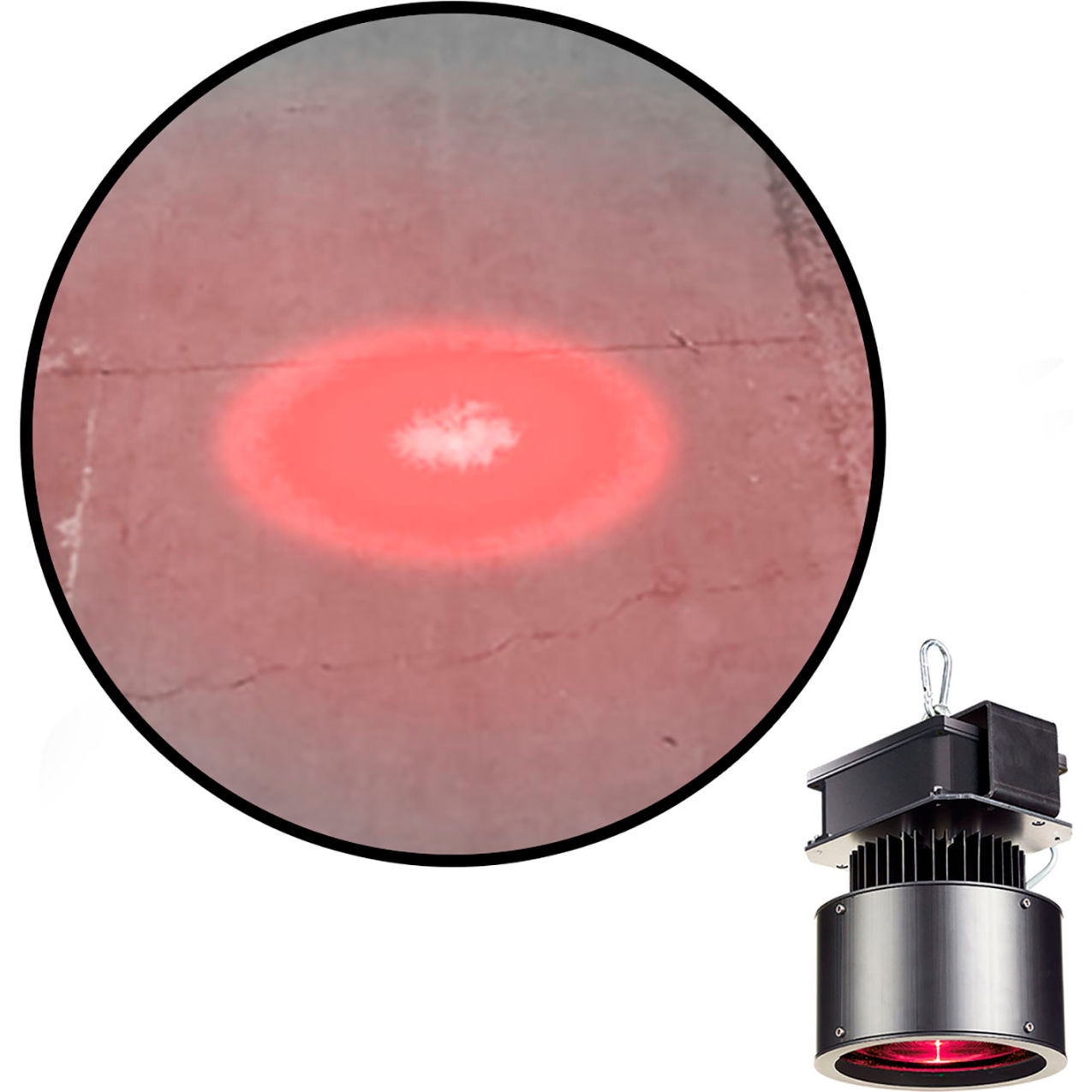 Virtual LED Projector, Crane Safety Light Spot, 40W, Red