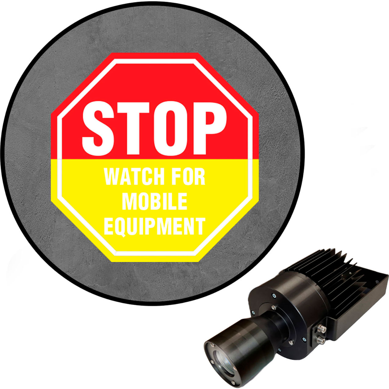 Virtual LED Projector, Safety Sign (S), Stop Watch For Mobile Equipment, 50W